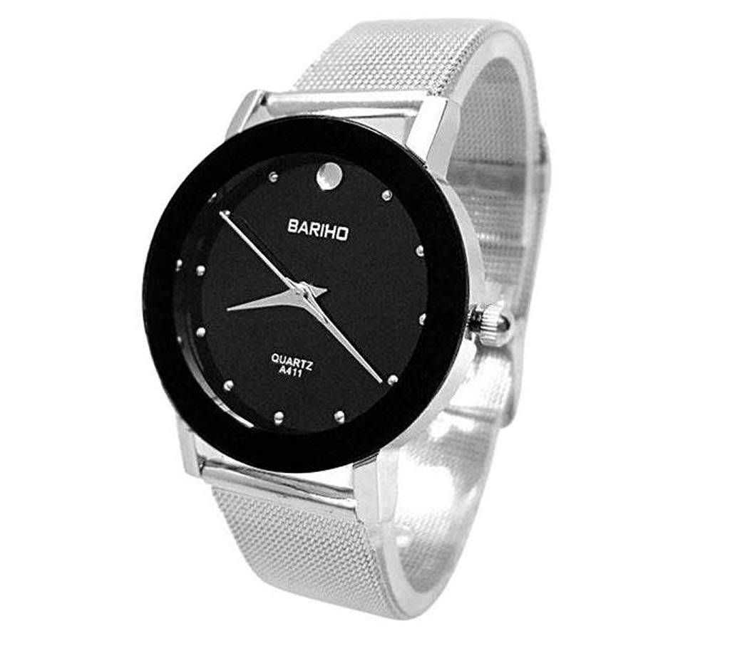 Stainless Steel Analog Watch For Men - Silver By Watch Zone