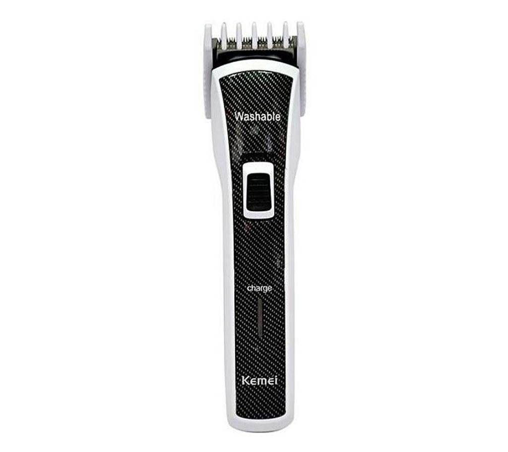 Kemei KM-6166 Waterproof Electric Hair Clipper/Trimmer - Black and Silver