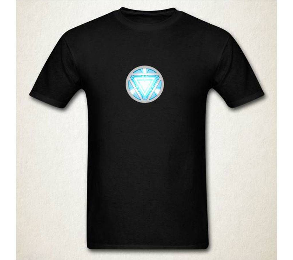 Avenger Gents Half Sleeve Cotton T-Shirt Black
