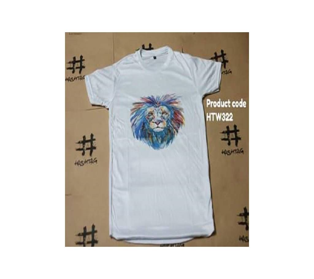 LION Micro PP Fabric Mix Cotton T-Shirt for Men