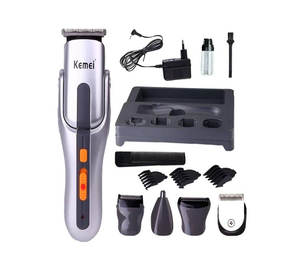 Kemei KM-680A Multifunction Rechargeable Electric Trimmer Shaver