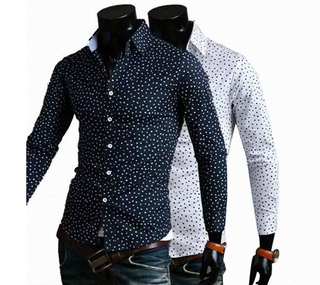 Men's 2Combo  Full Sleeve Formal Cotton Shirt