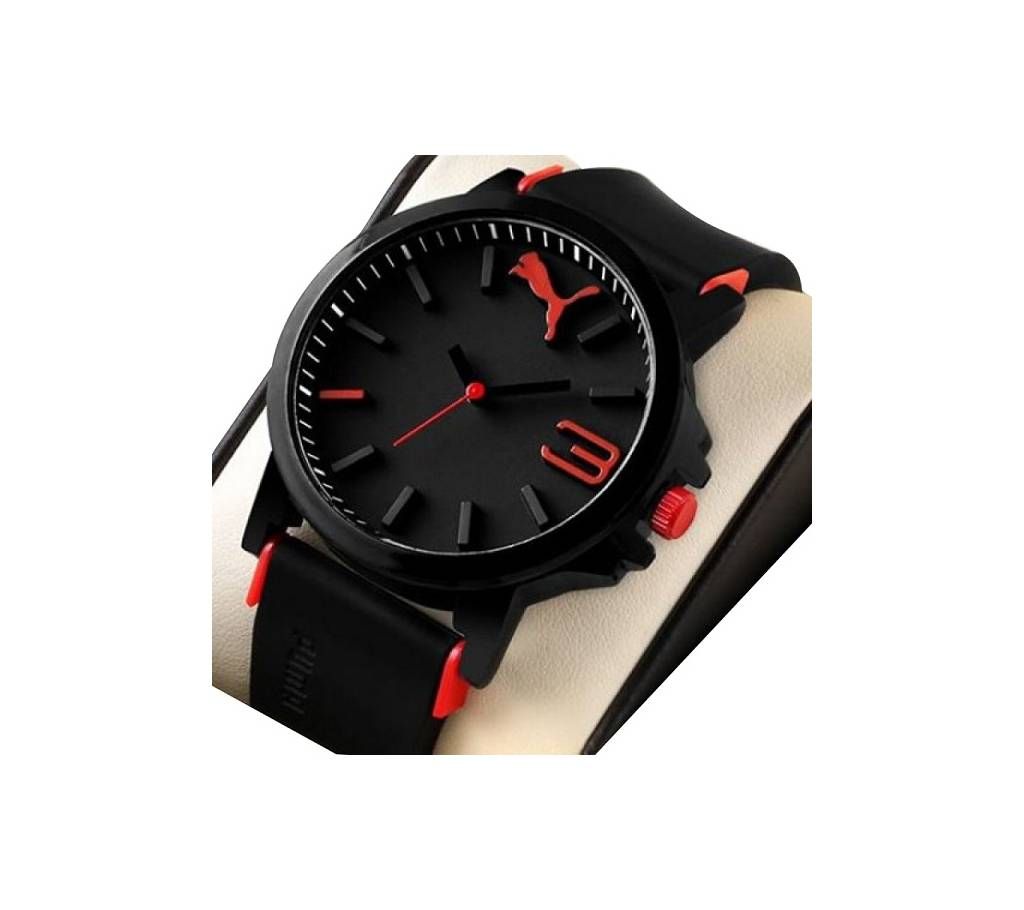 Black Red Sports Watch for Men