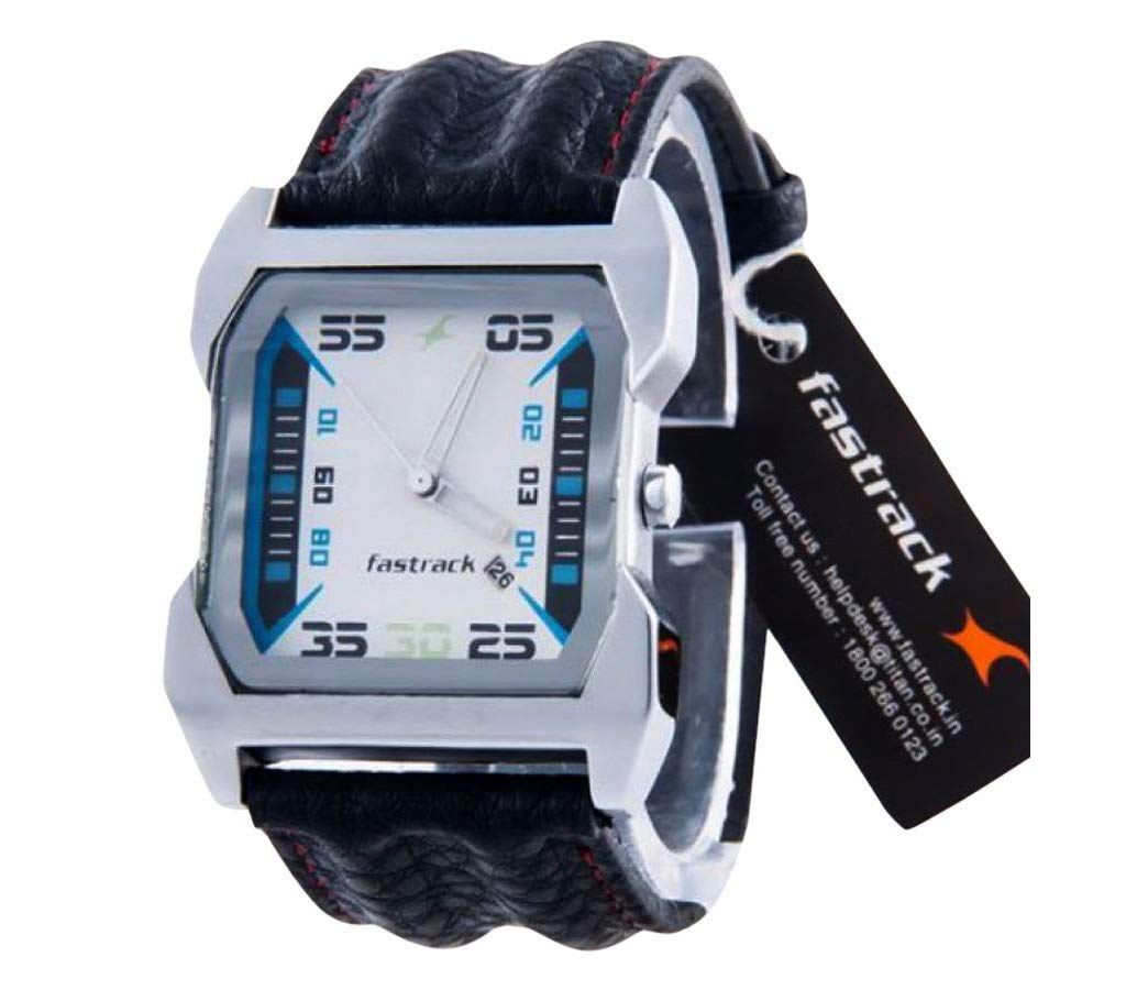 Fastrack Black Leather Men's Watch (Copy)