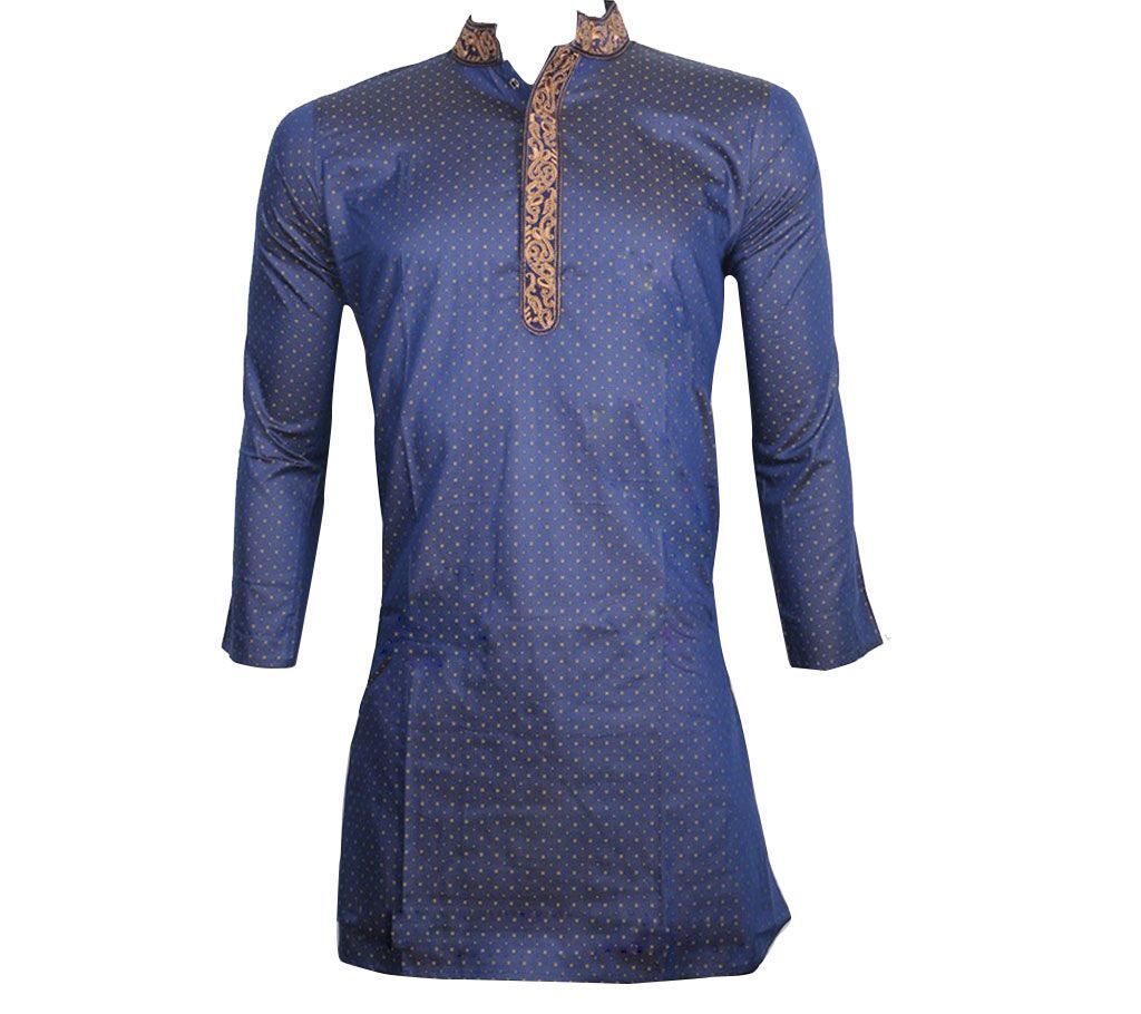 Blue Giza Fabric Panjabi for Men
