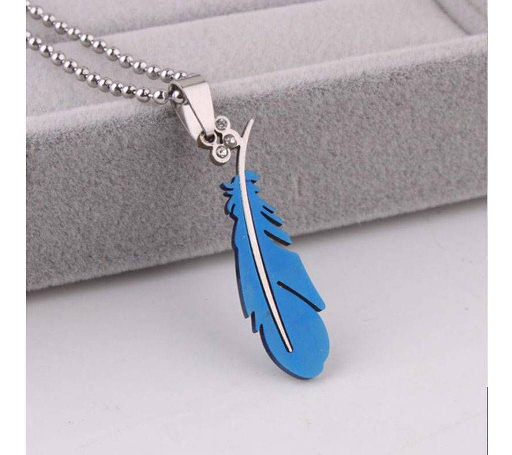 Silver and Blue Pendant for Men