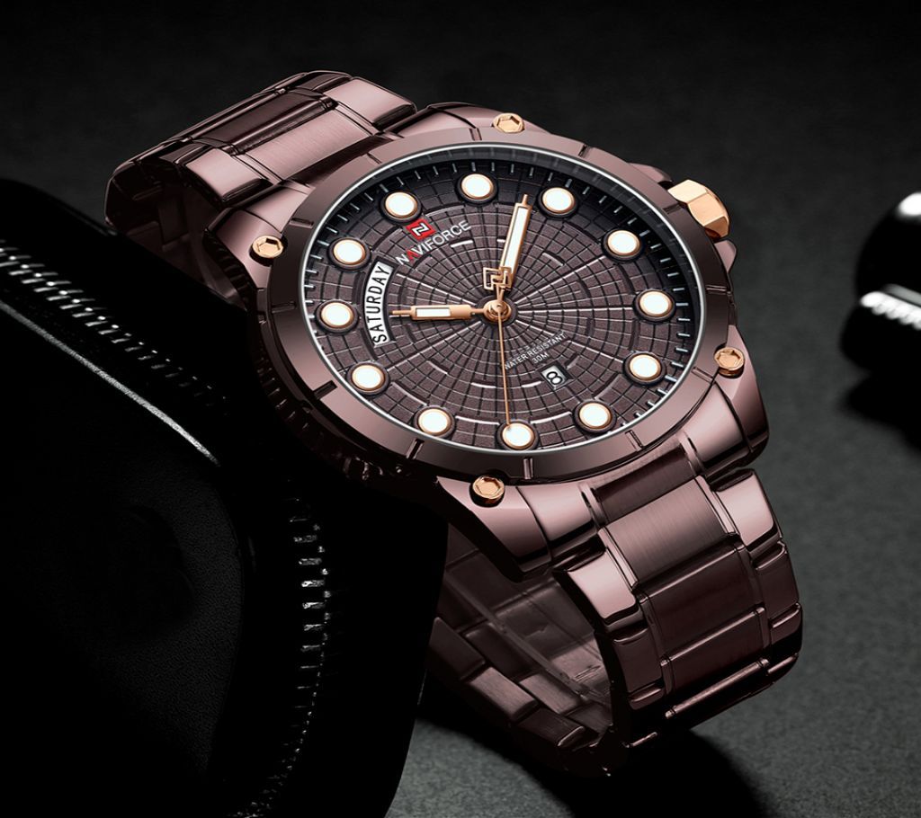 NAVIFORCE 9152 Men Luxury Brand Stainless Steel Wrist Watch for Man