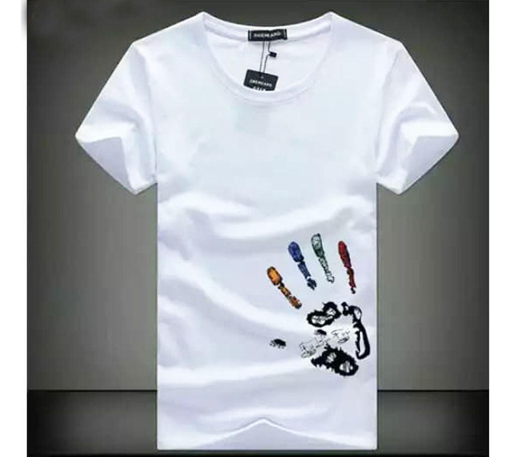 Hand Half Sleeve slim Fit Cotton t-shirt