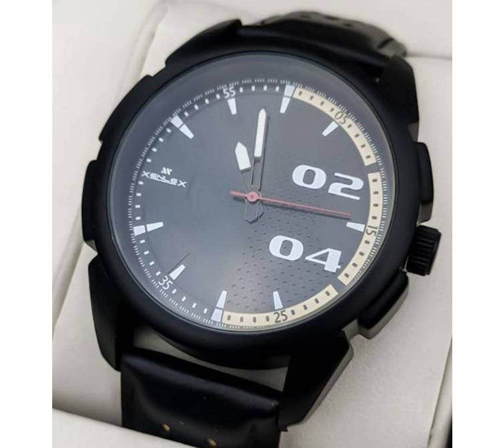 Xenlex Black Analog Wrist Watch for Men 