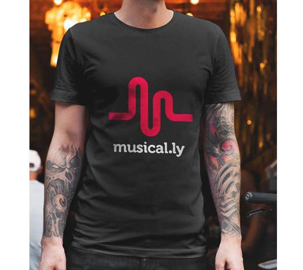 Musical.ly Menz Half Sleeve Cotton T-Shirt