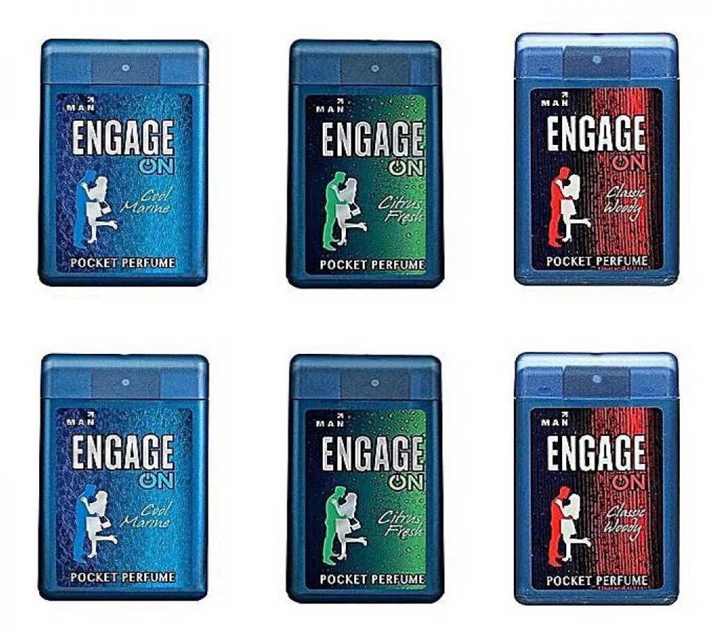 Pack Of 6 On Pocket Perfume For Man - (18X6) ml - India