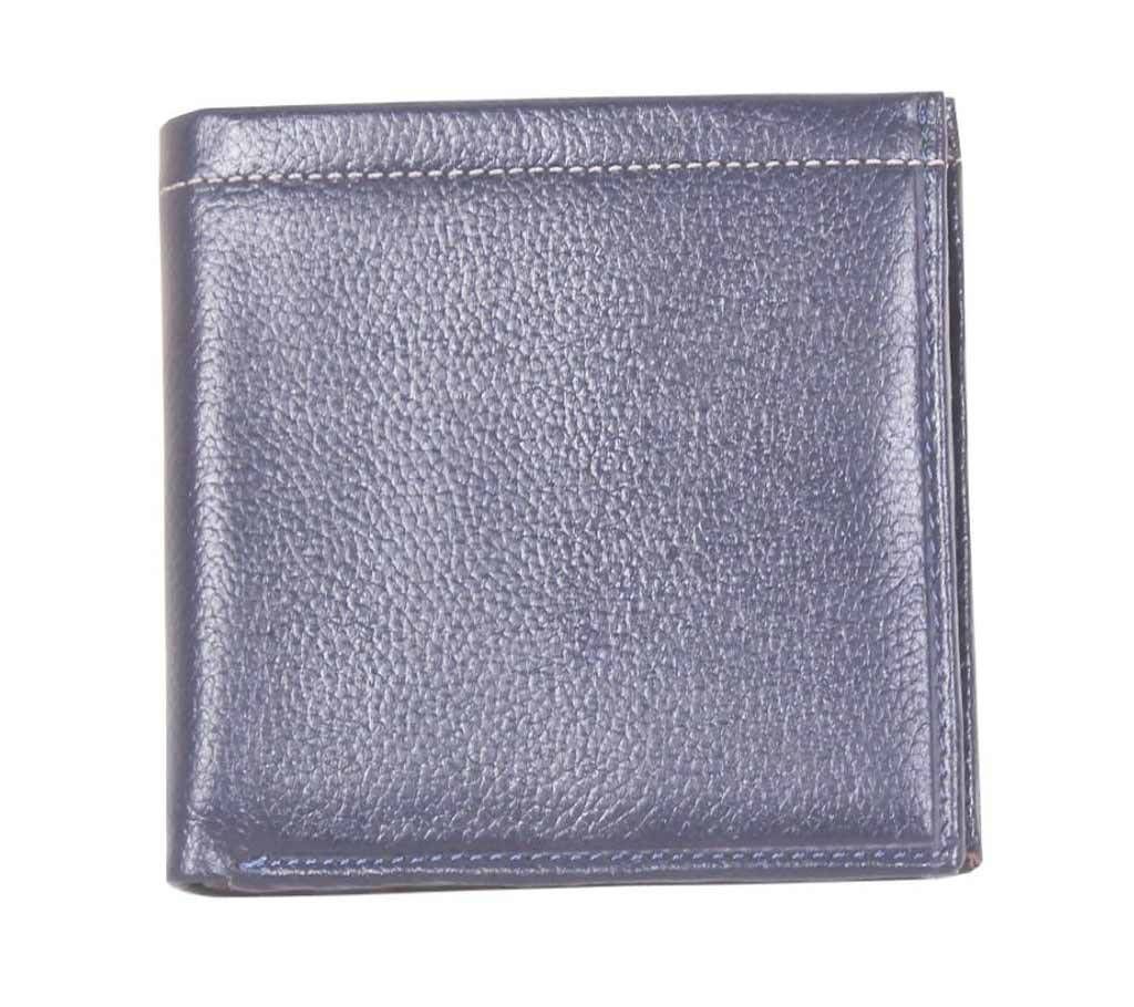 Blue Leather Money Bag For Men