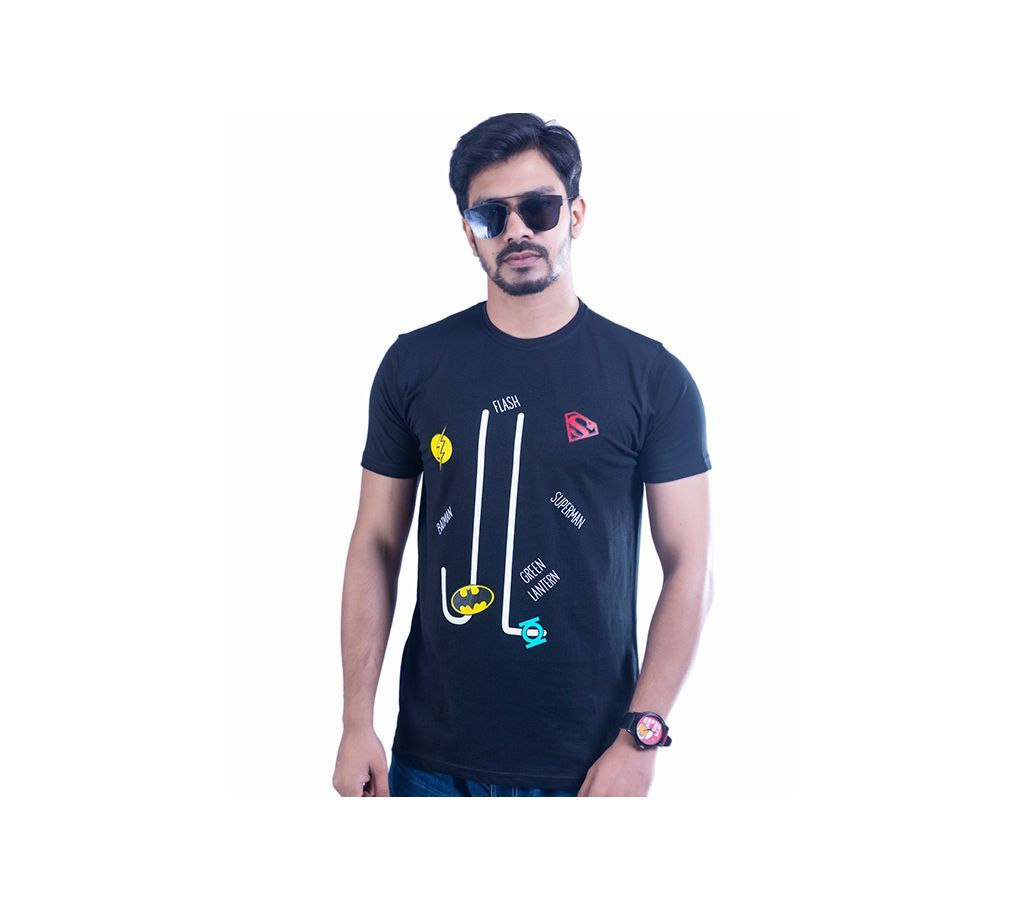 Black Super man Short Sleeve T-Shirt for men