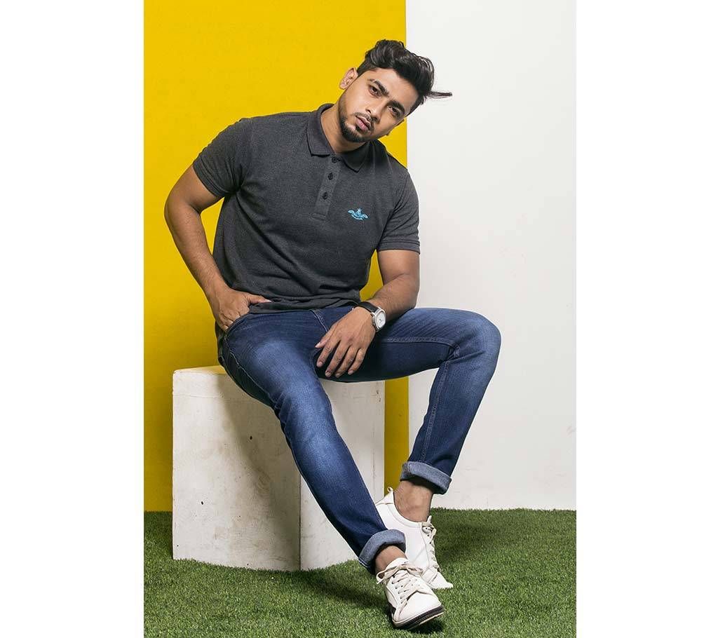 Menz charcoal Polo Shirt - 27