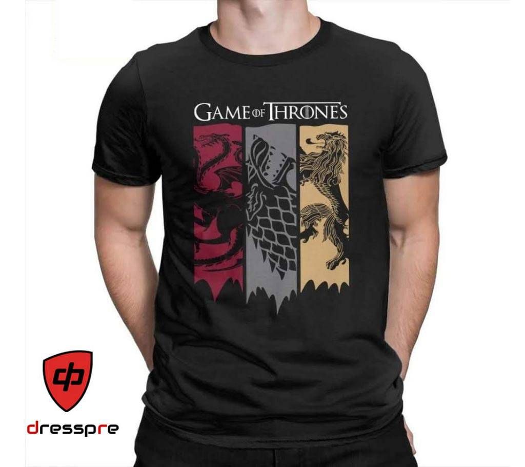 Game of Thrones Half Sleeve Gents Casual T-Shirt