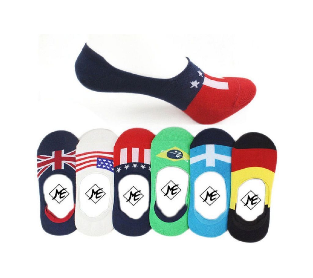 Flag Print Shoe Scoks