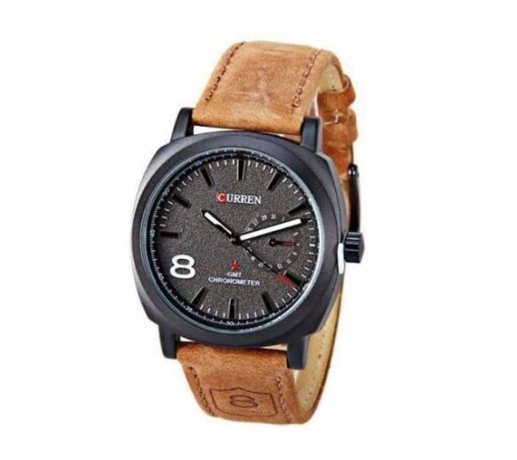 WB01 - Leather Analog Watch For Men