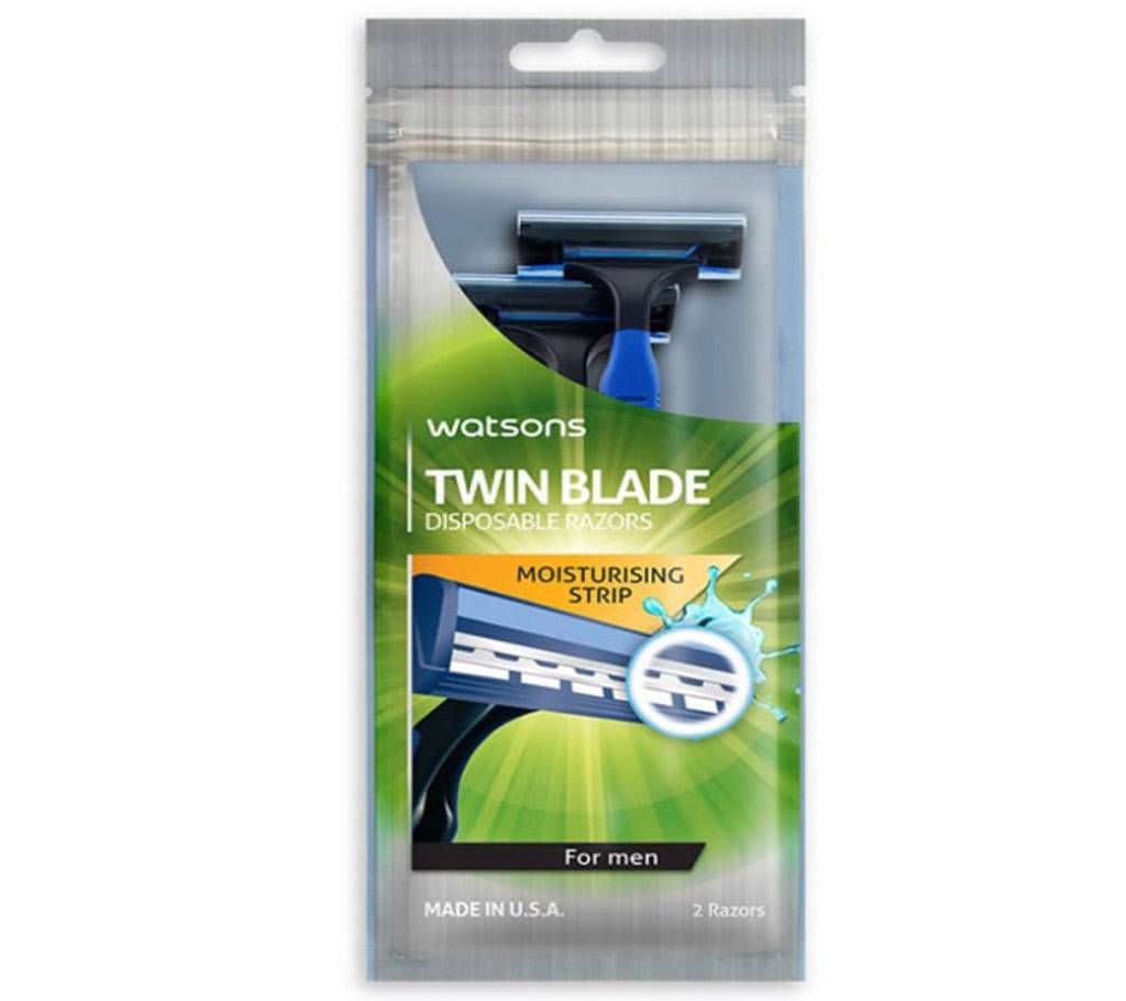 WATSONS Twin Blade Razor Men - 2 pcs (U.S.A)