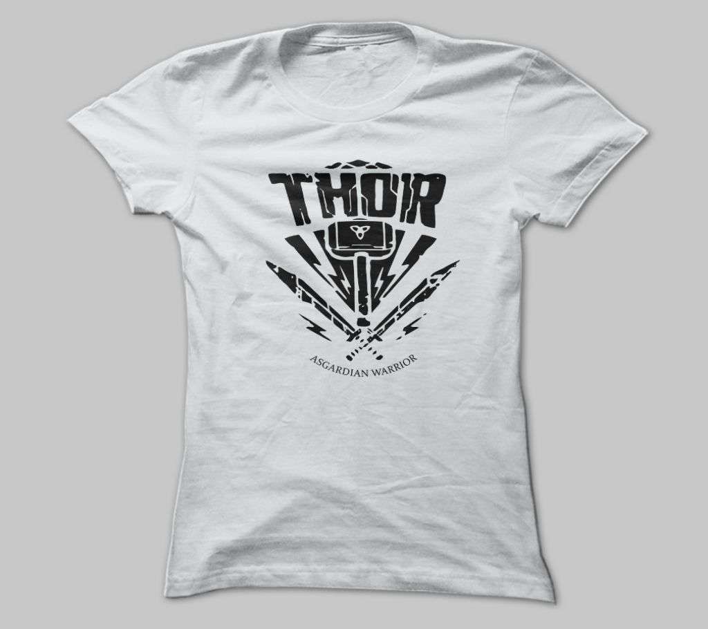 THOR COTTON WHITE TSHIRT FOR MEN