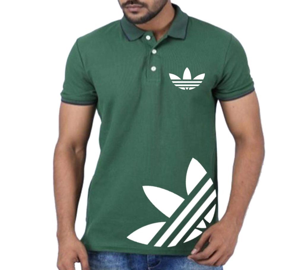 Mens Polo T-shirt Green