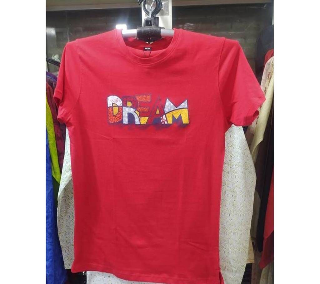 Dream Half Sleeve Cotton T Shirt For Men 