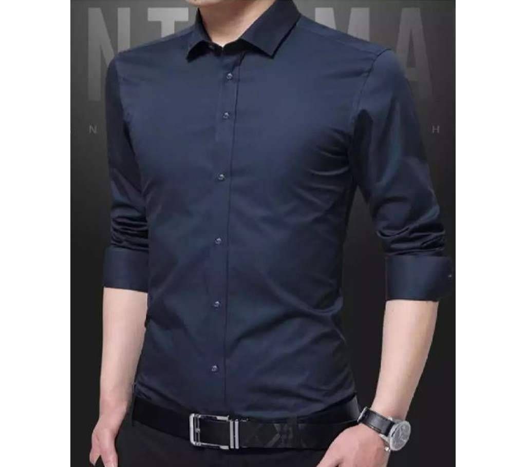 Nevy blue long sleeve shirt for mens