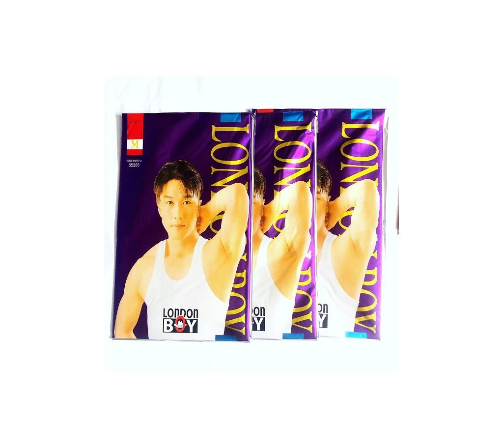3 pack London boy Standard quality mens vest