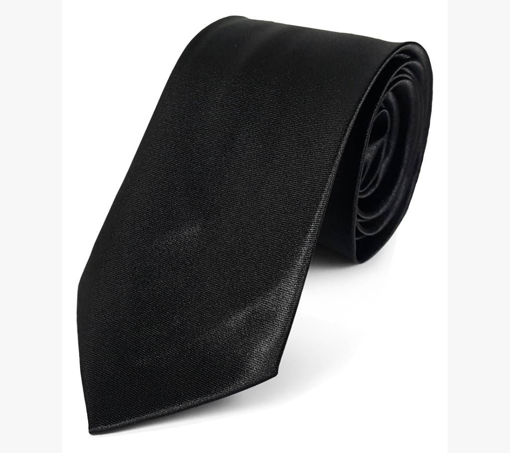 Stylish Black Silk Tie - 0239TIE