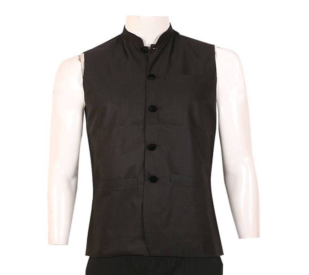 Black synthetic koti for men