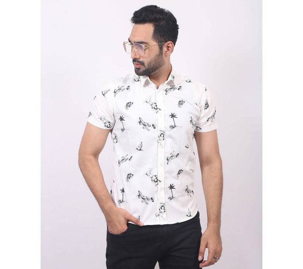 Outlook Men's Half Sleeved Casual Shirt