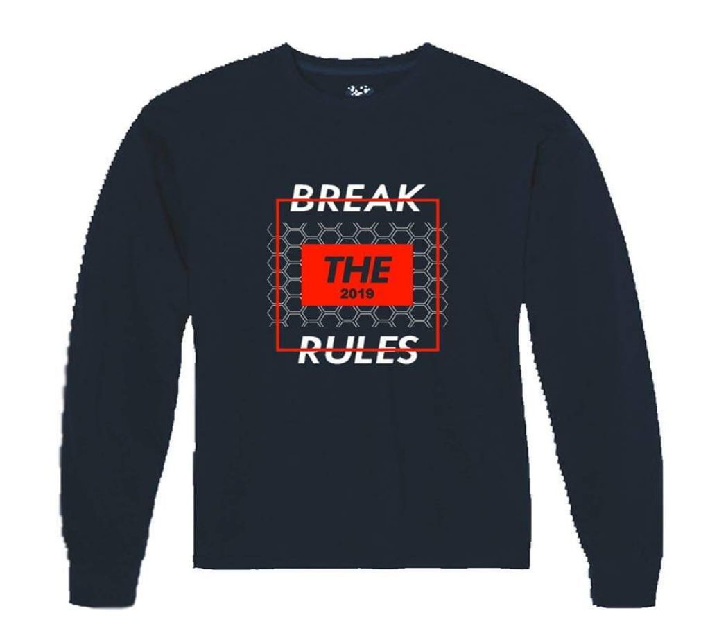 Break The Rules Gents Full Sleeve T-Shirt