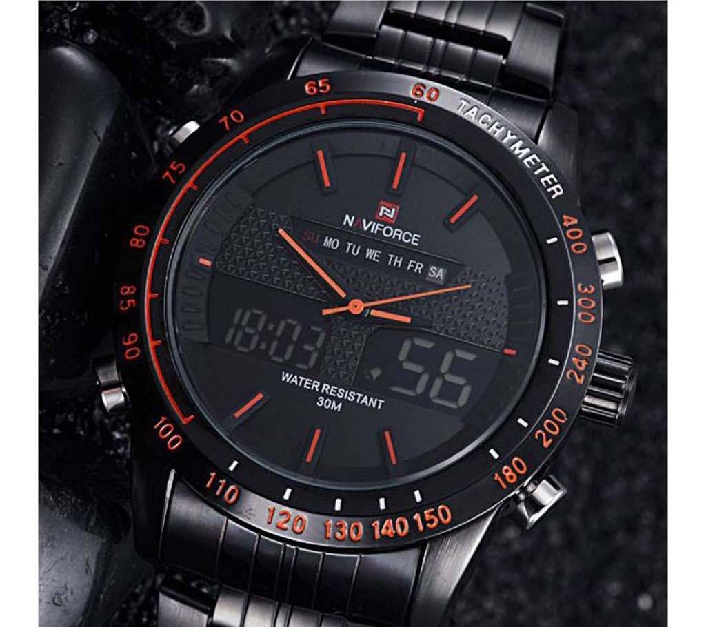 NAVIFORCE NF9024 PU Leather Menz Wrist Watch 