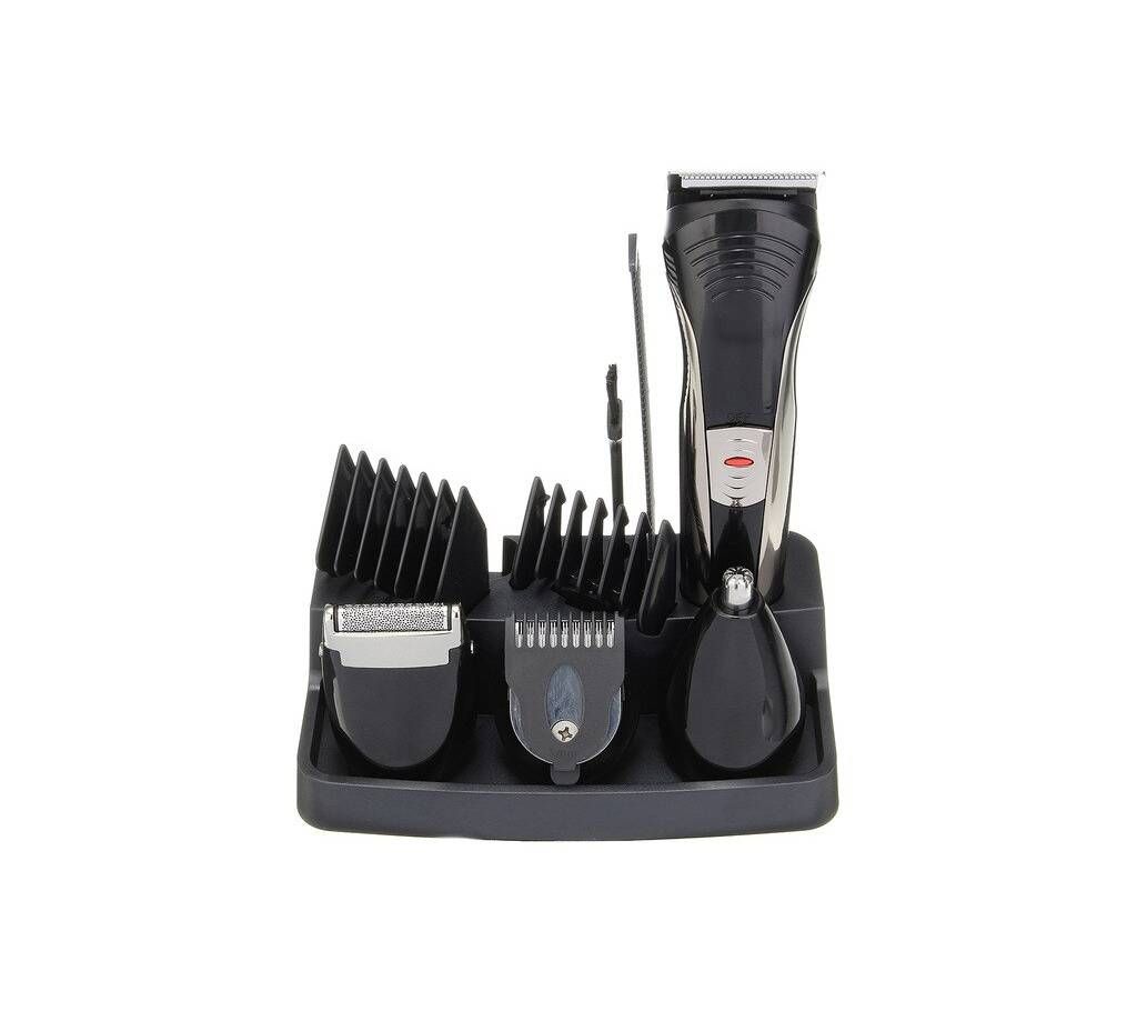 KM-590A (7-in-1) Multi-functional Rechargeable Electric Grooming Beard Hair Cutting Nose Trimmer Shaver