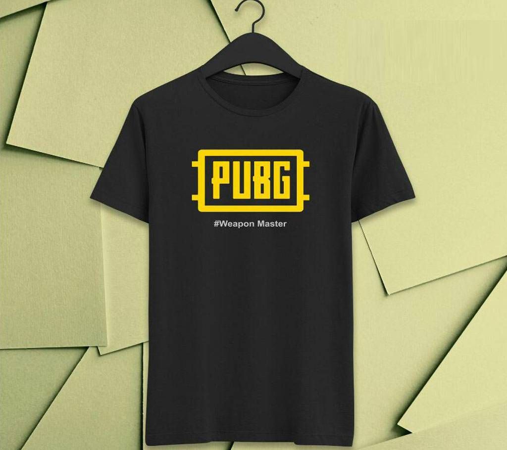 Cotton combed Tshirt  Black  Pubg ETS