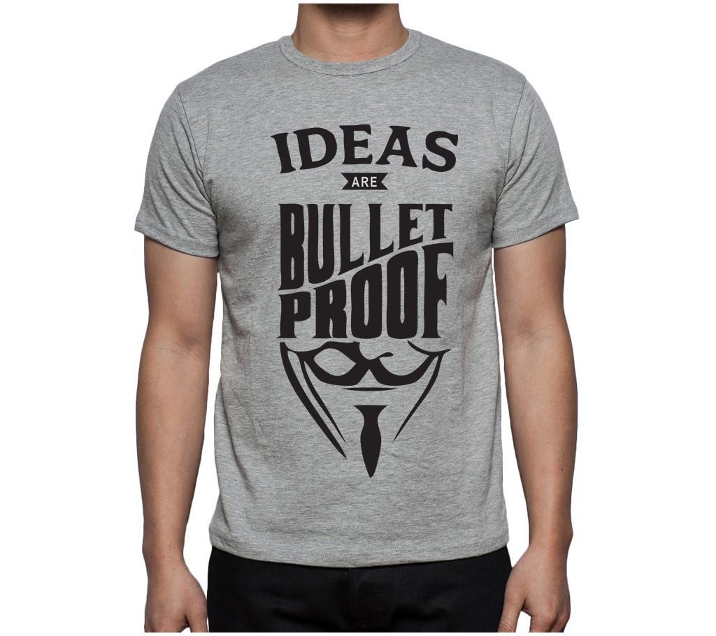 Ideas Are bullet proof T-Shirt for Man.