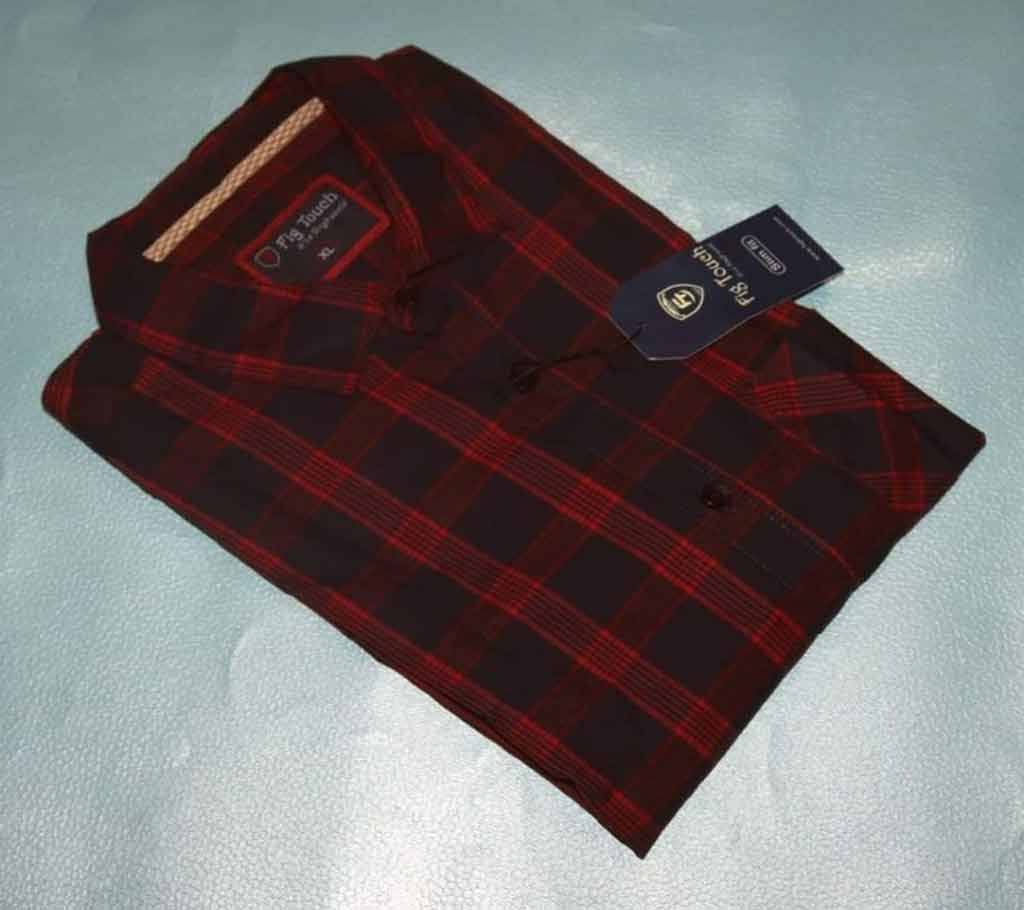 Men Summer Casual Shirt - 14 (3 Colors Available: Red, Brown, Green) - FGT