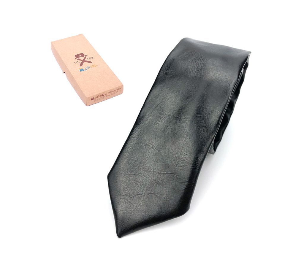 Exclusive PU Leather Skinny Tie