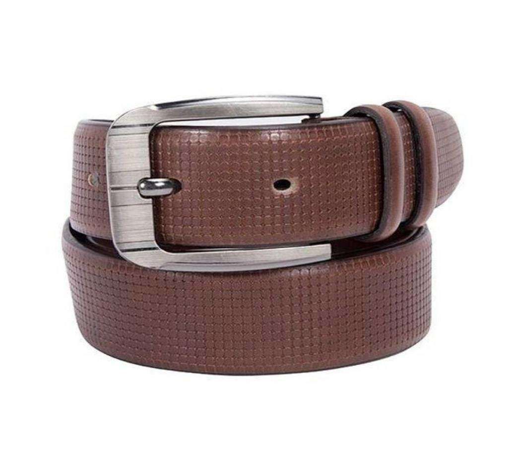Brown Leather Formal Belt for Men-CSB-71