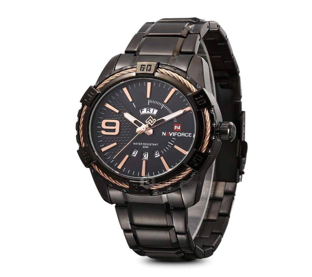 Naviforce 9117 Original Watch Black For Men 