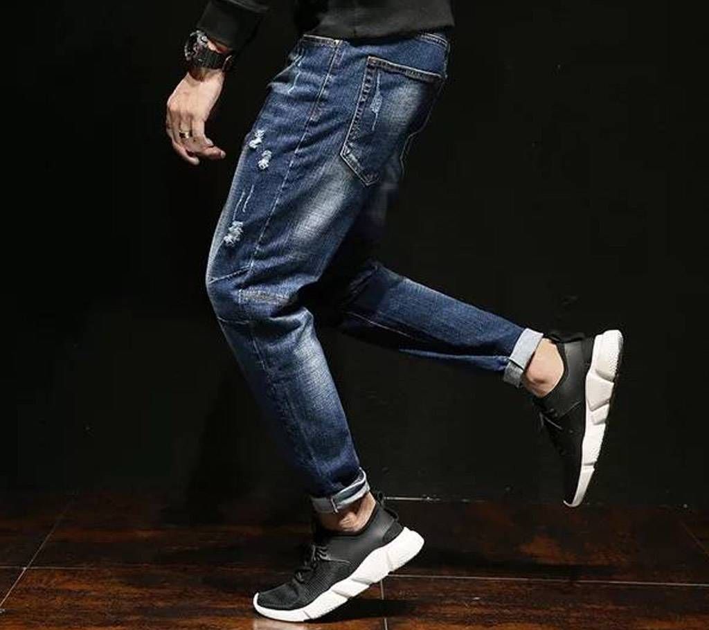 Denim Narrow Jeans Pants for Men