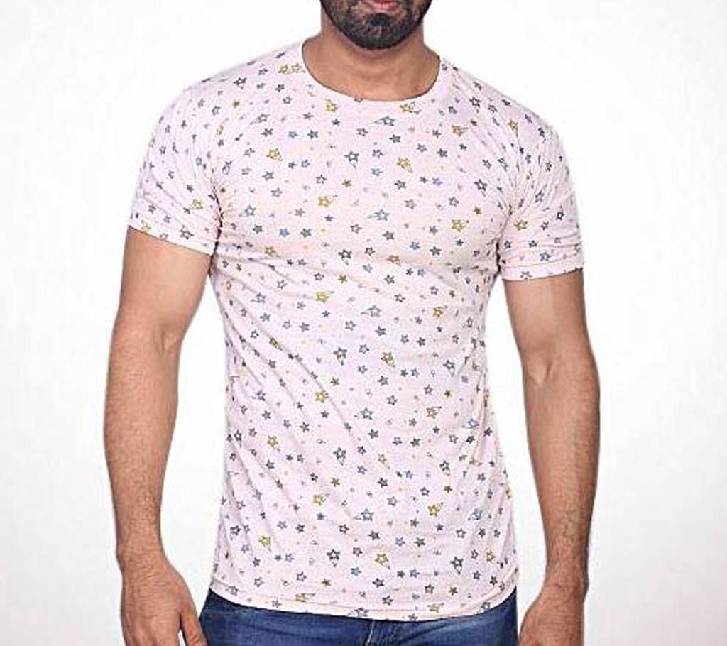 Misty Rose Cotton T-shirt for Men
