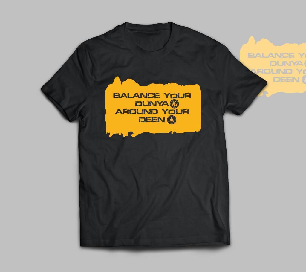 Balance Menz Cotton T-shirt - Black