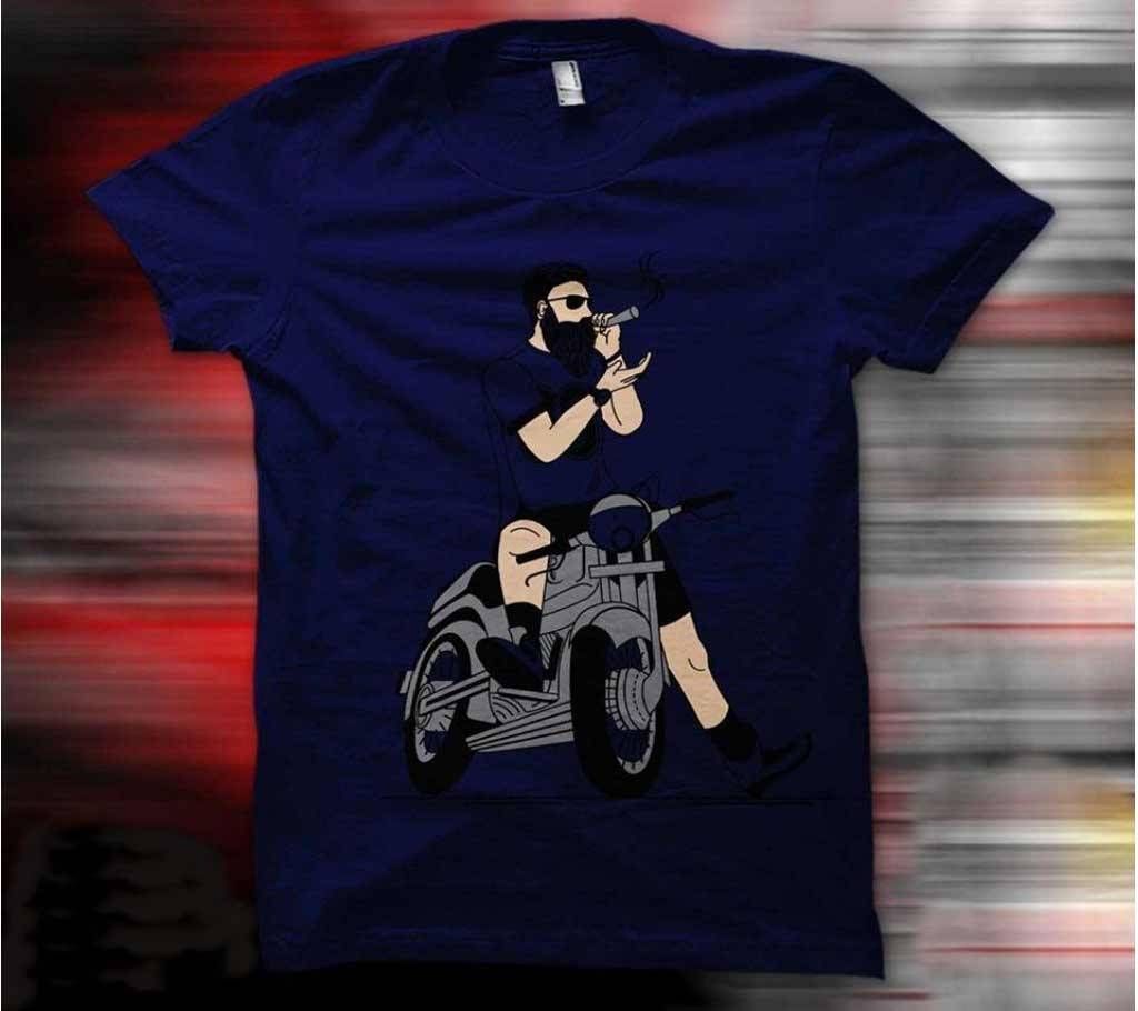 Rubber Print Cotton T-shirt - FAS -472
