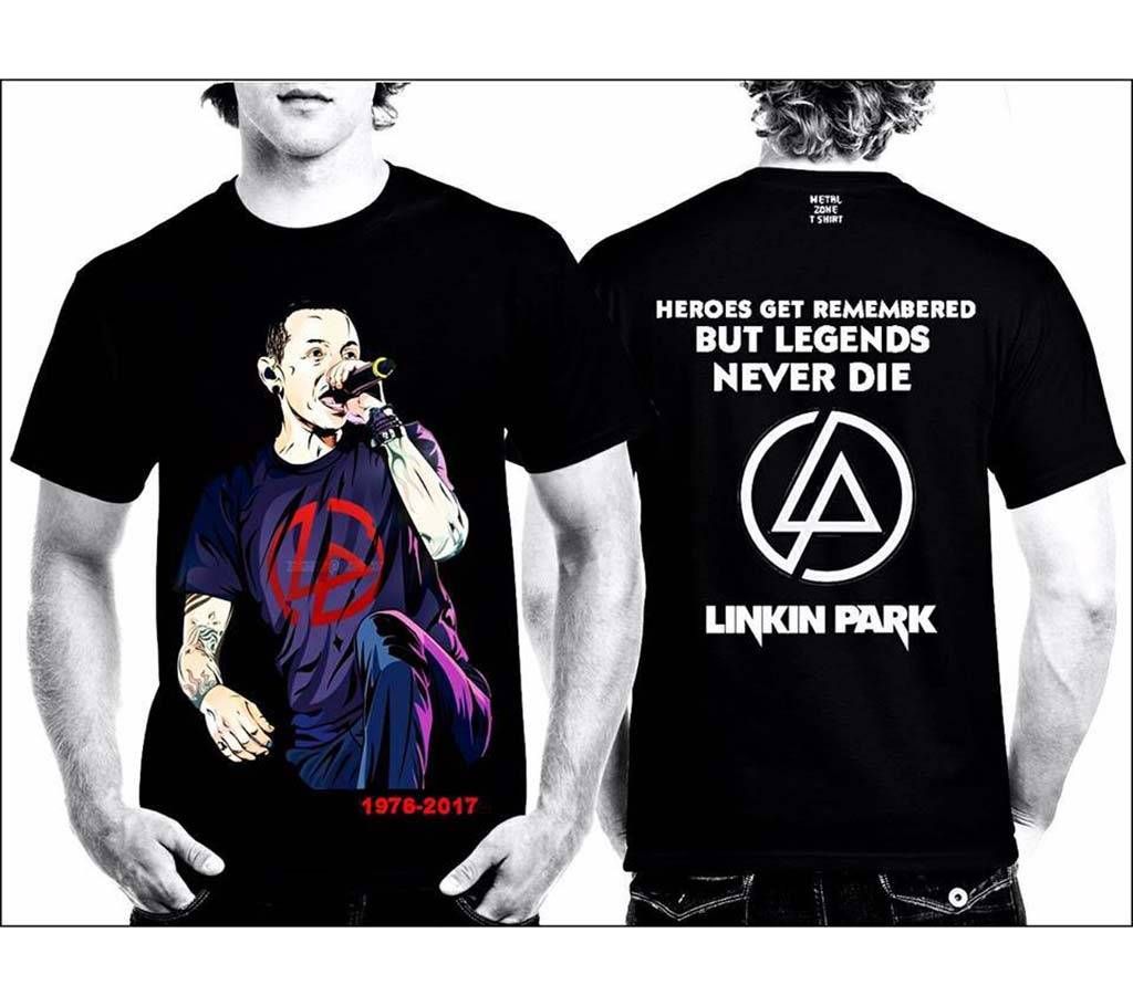 Linking park round neck cotton t-shirt for men 