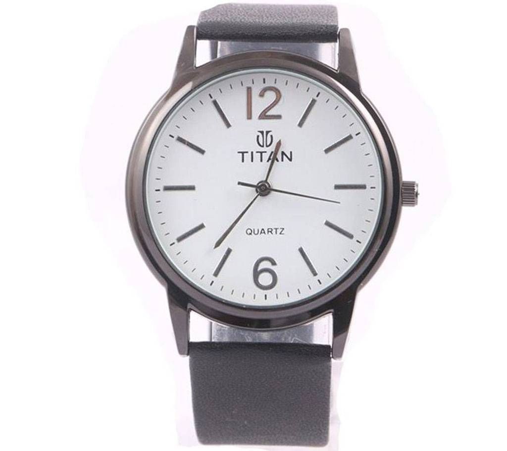Titan White copy Gents Wristwatch