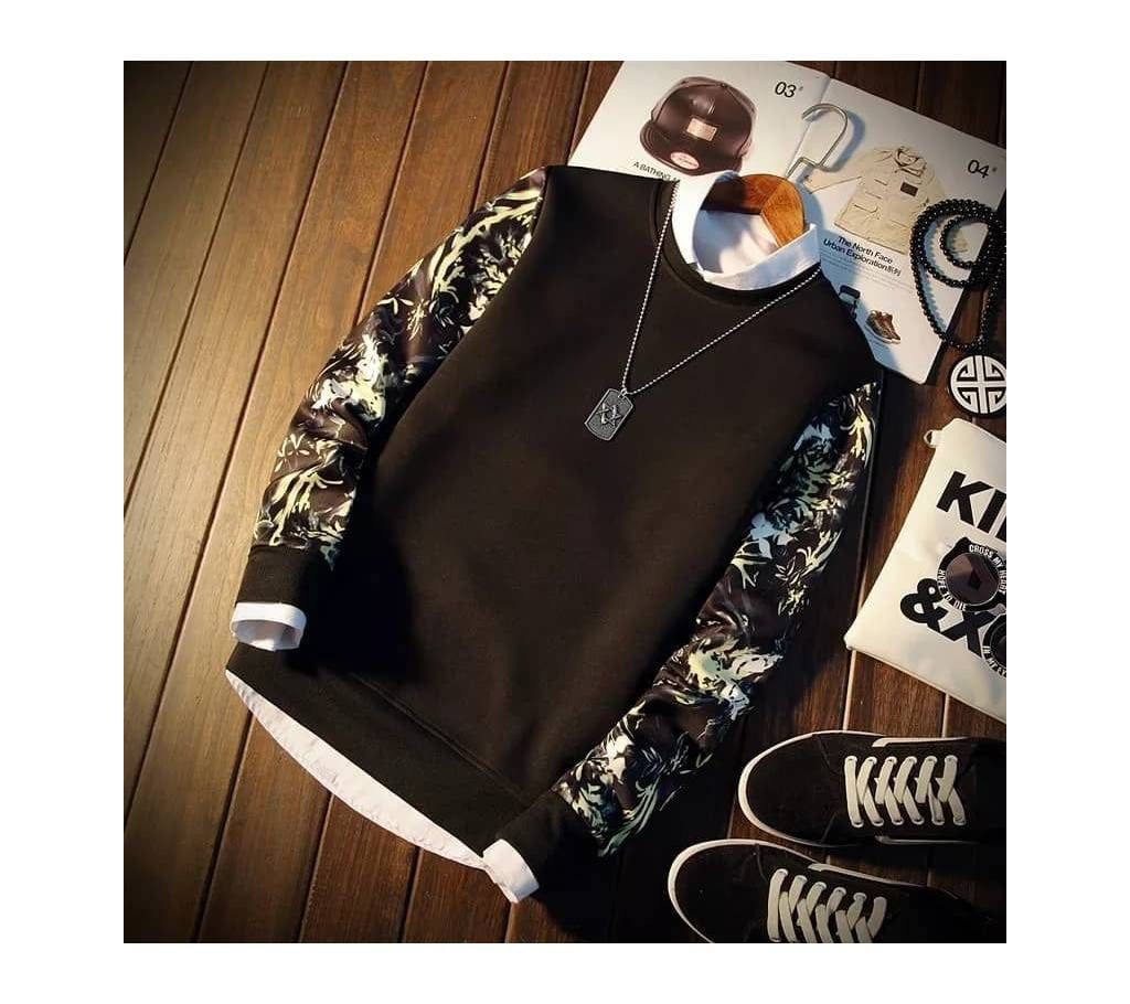 Men's Full Sleeve Sweat Shirt - TS121 - Brown - MAF