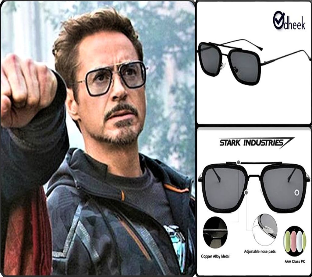 Tony Stark Ironman Sunglass Pure Black