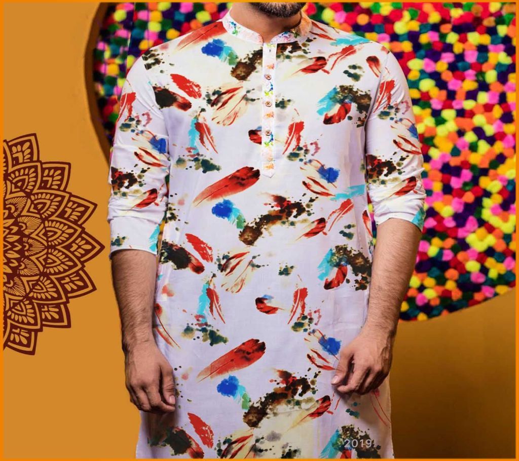Printed mens Panjabi