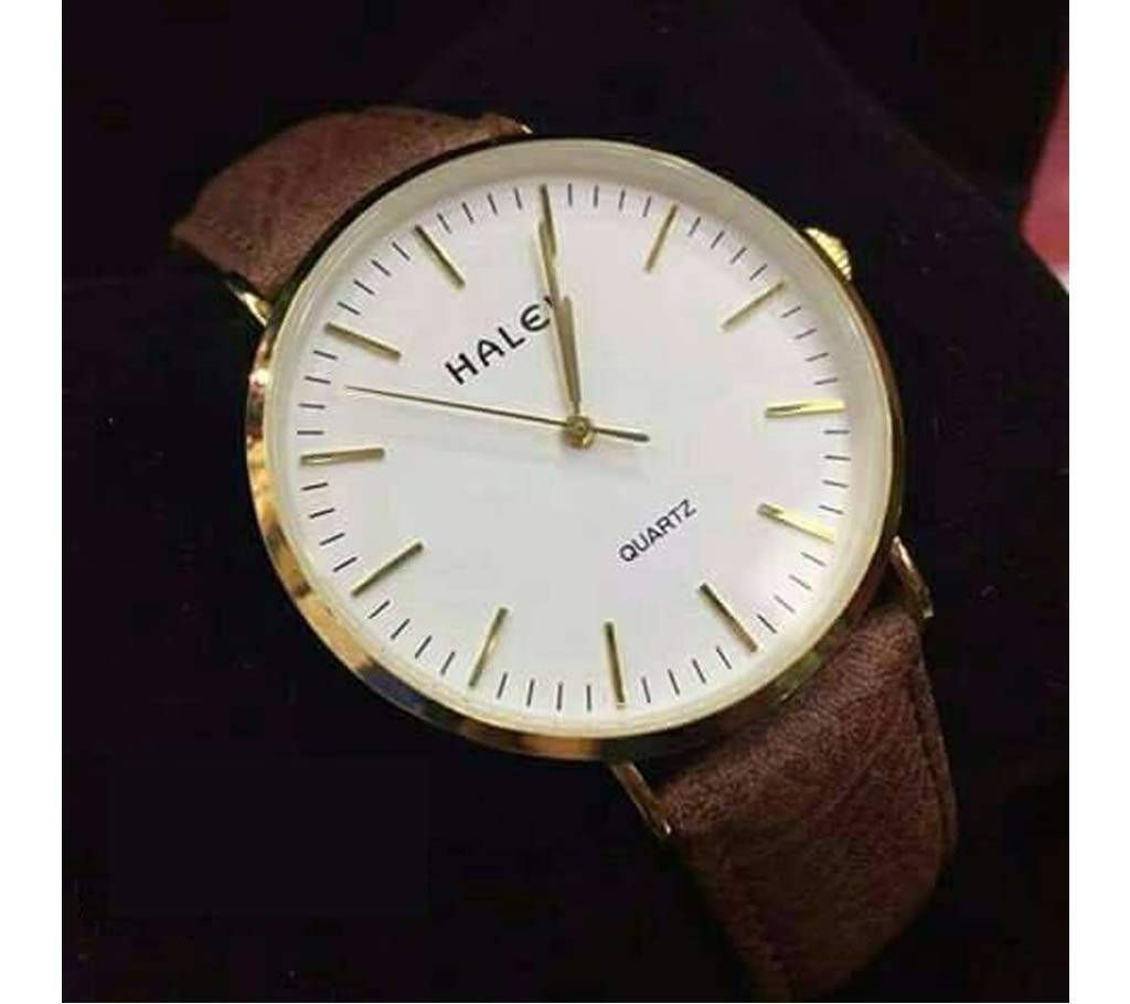 HALEI PU Leather gents watch-copy 