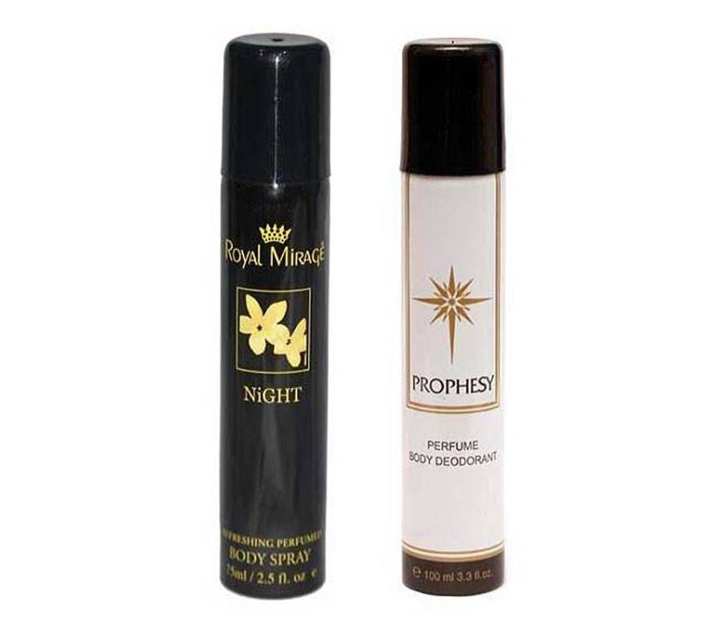 Prophesy & Royal Mirage body spray 2pcs- UAE